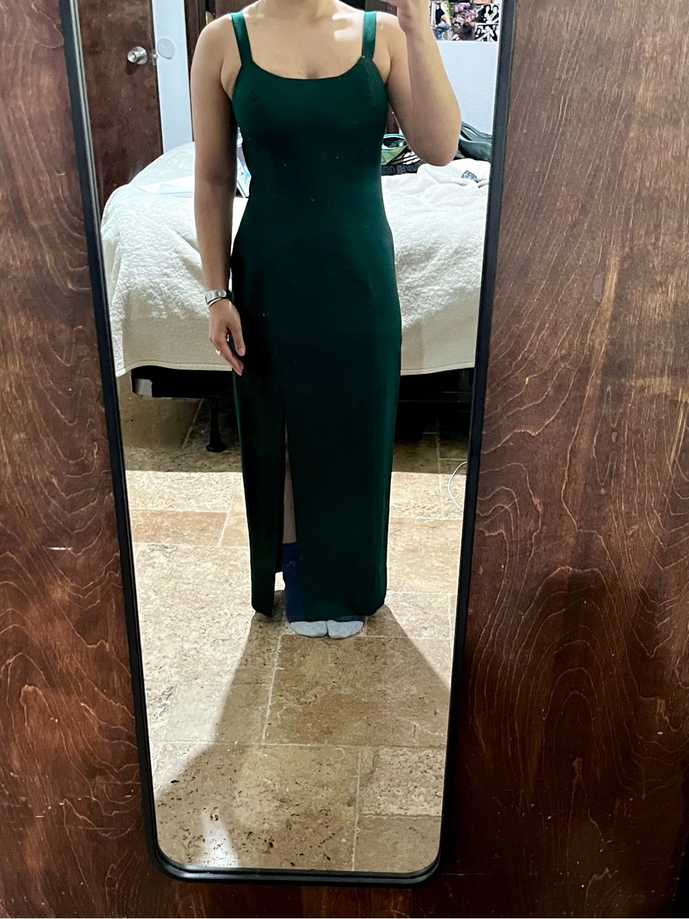 Alex Evenings Emerald Green Formal Maxi Dress
